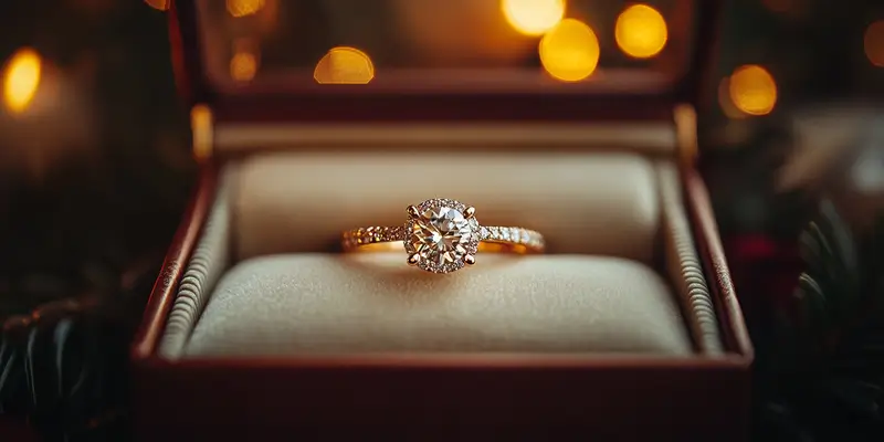 Pierścionek zaręczynowy na której ręce